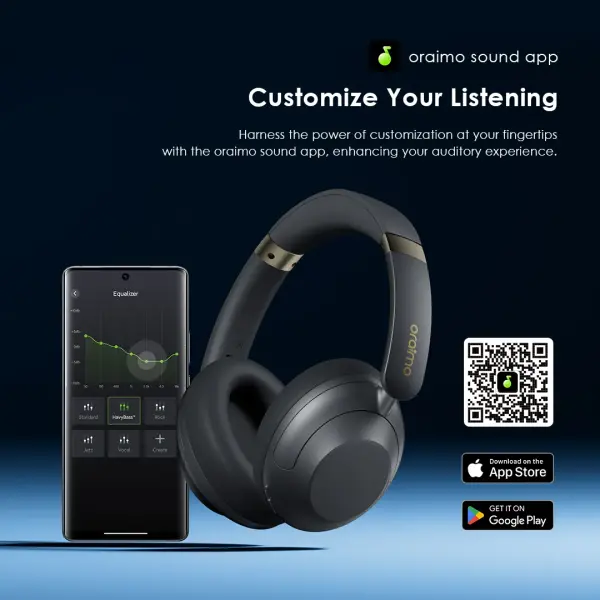 Oraimo BoomPop ANC – Noise Cancelling Wireless Headphones
