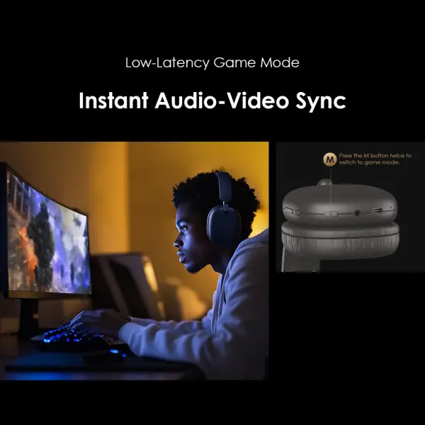 Oraimo BoomPop Lite – Foldable Wireless Bass Headphones