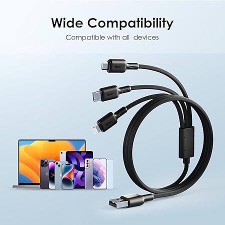 Oraimo CableMate – 3-in-1 Charging Cable