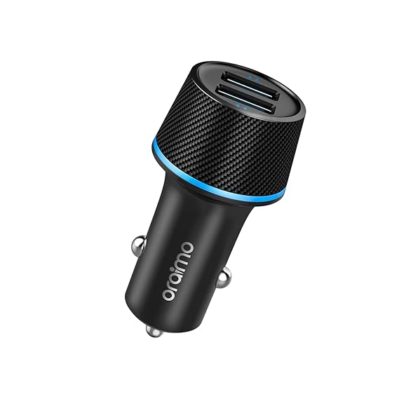Oraimo Car Charger Pro – Dual USB Fast Charging Adapter