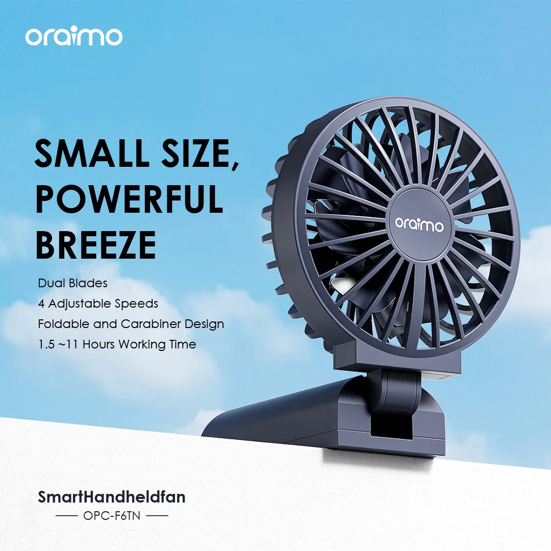 Oraimo DeskFan Pro – Rechargeable Desk Fan