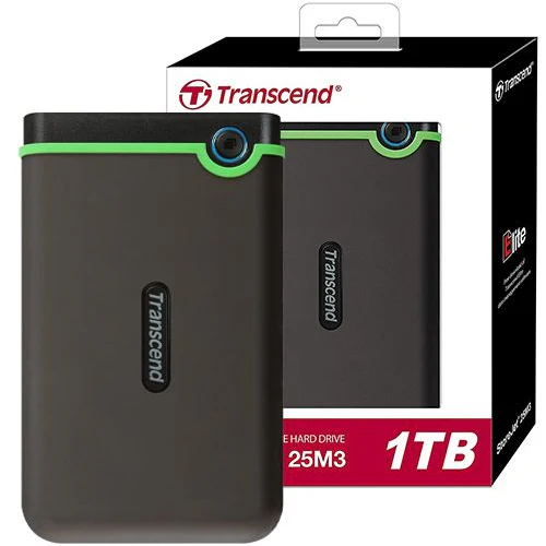 Transcend 1TB External Hard Drive – Portable USB Storage for PC & Mac
