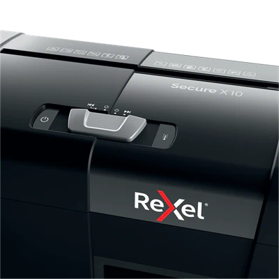 Rexel Secure X10 Paper Shredder – P-4 Cross Cut, 10 Sheets, 18L Bin