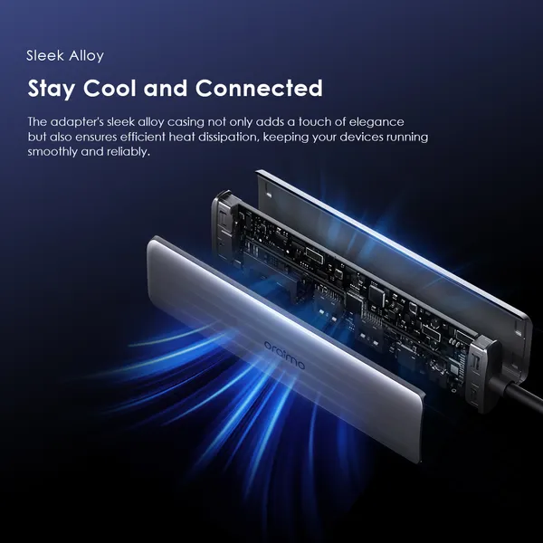 Oraimo PowerTrans USB-C Hub 7-in-1 Multi-Functional Adapter Docking Station (OUH-511)