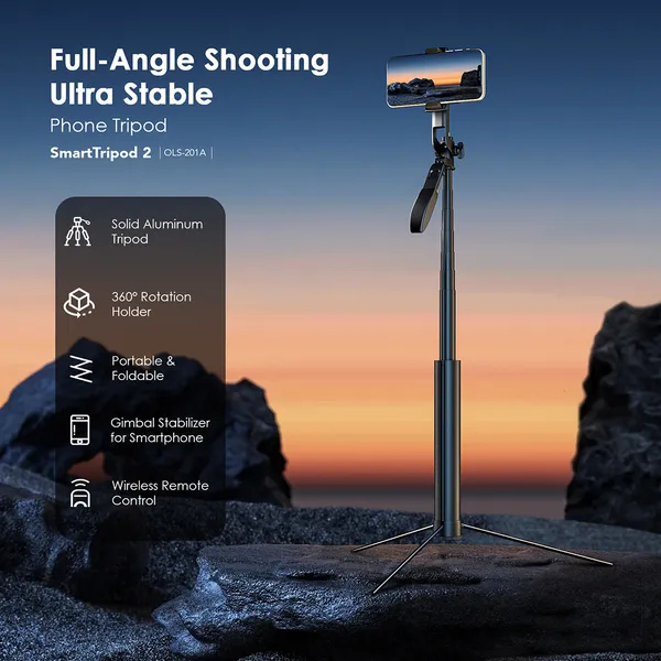 Oraimo SmartTripod 2 – 360° Tripod Gimbal Stabilizer for Smartphone (OLS-201A)