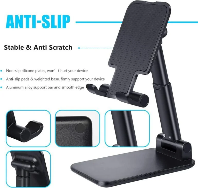 Holding Desktop Phone Stand – Adjustable & Foldable Universal Holder
