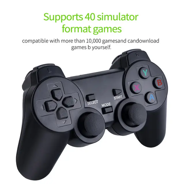 M8 Game Stick Lite with Wireless Gamepads – 20,000+ Built-in Games