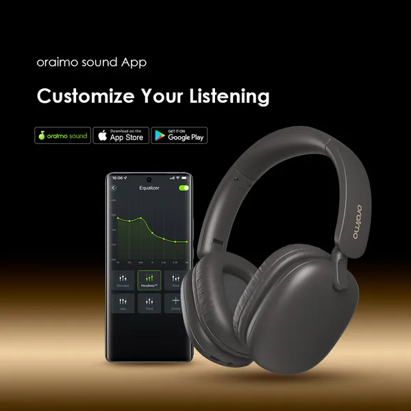Oraimo BoomPop Lite ENC Over-Ear Wireless Headphones