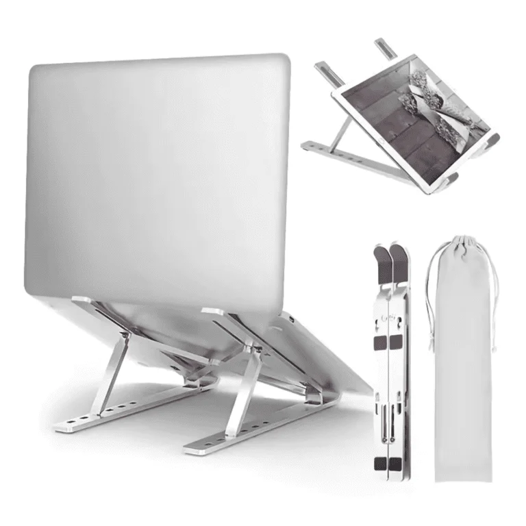 Aluminum Adjustable Laptop Stand – 6-Level Height Support