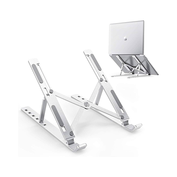 Aluminum Adjustable Laptop Stand – 6-Level Height Support