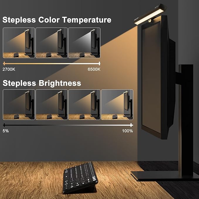 Computer Monitor Light Bar – Auto On/Off Eye-Caring Screen Lamp (Funlicht)
