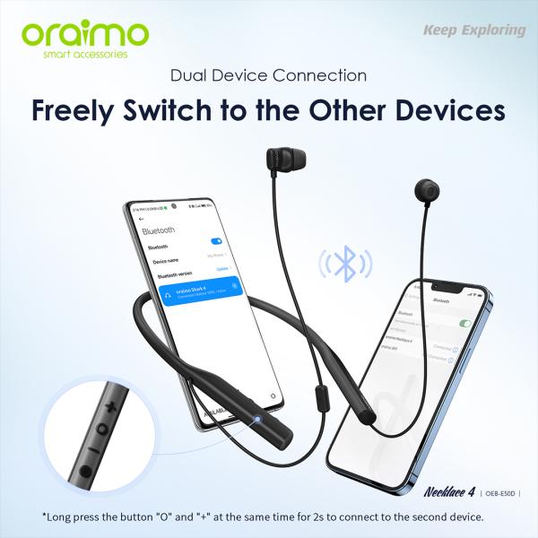 oraimo Necklace 4 ENC Wireless Neckband Earphone