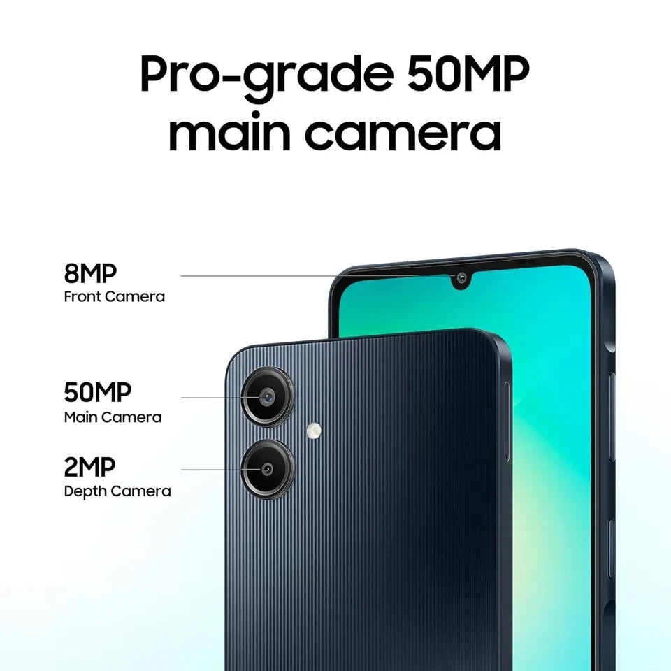 Samsung Galaxy A06 (2024) – 128GB, 4GB RAM, Unlocked Android Smartphone