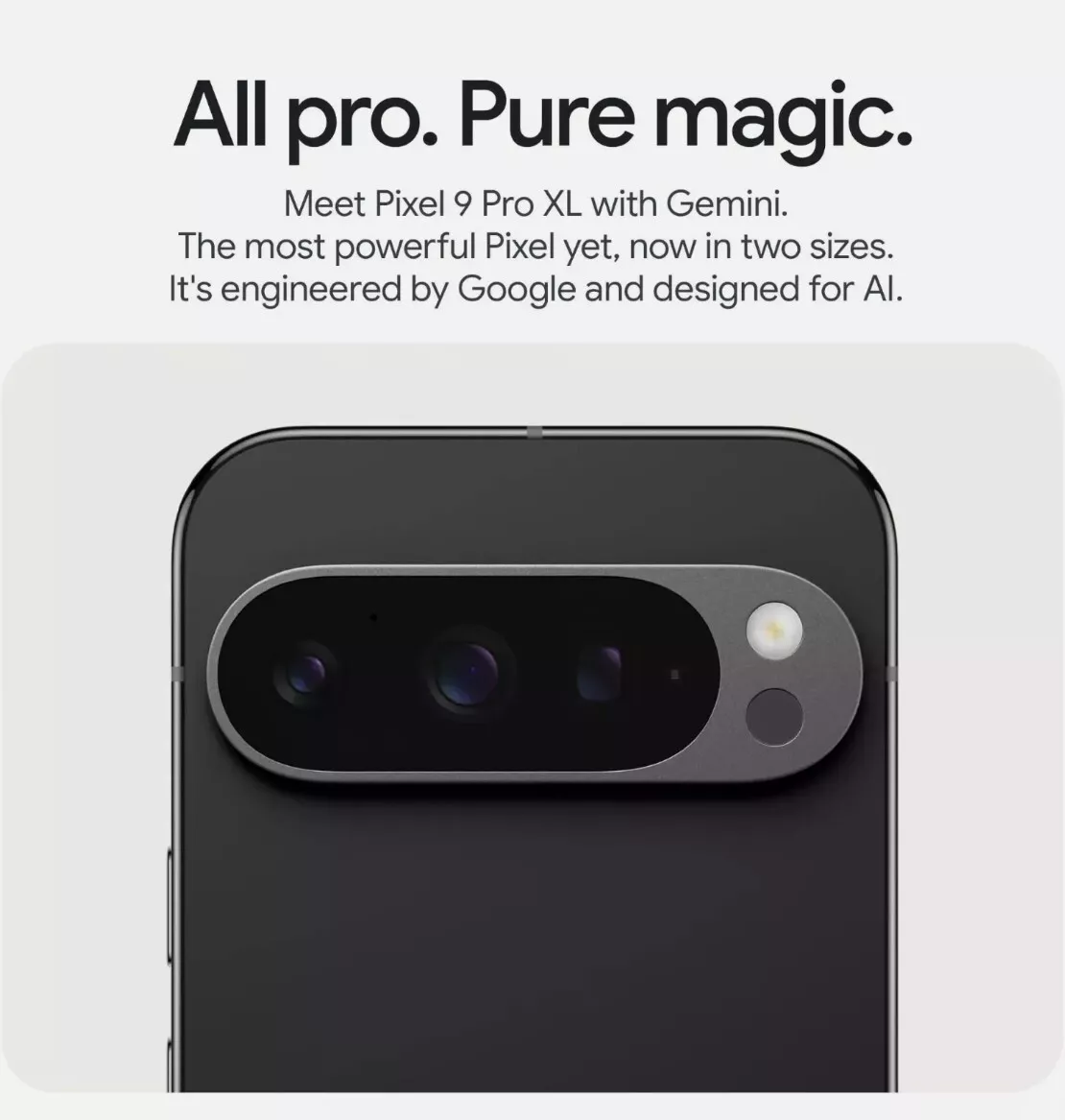 Google Pixel 9 Pro XL (2024) – 256GB, 16GB RAM, Unlocked Android AI Smartphone