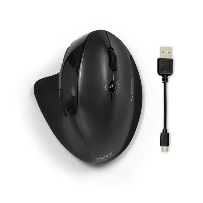 Rechargeable Wireless Mouse High Pointer Speed Long-lasting Battery Life