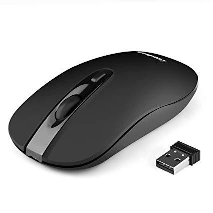 Rechargeable Wireless Mouse High Pointer Speed Long-lasting Battery Life